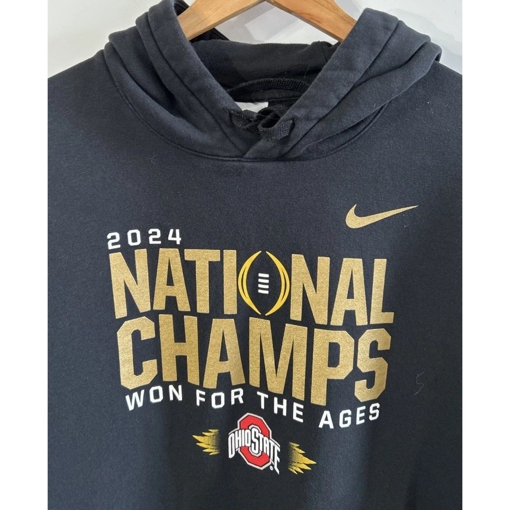 Mens Nike Ohio State Buckeyes NCAA Football Playoff 2024 Champions Sz XXL Clean - Picture 3 of 8